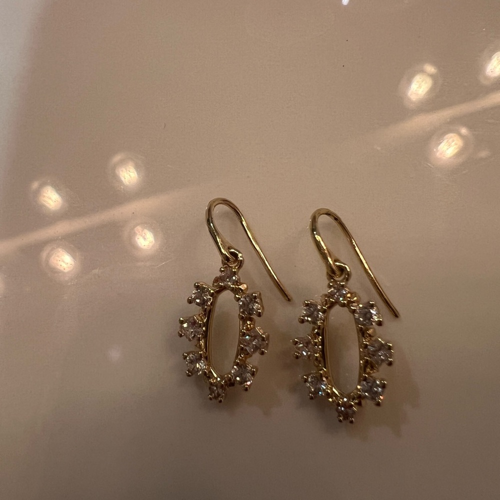 Kendra Scott Gold Oval Earrings